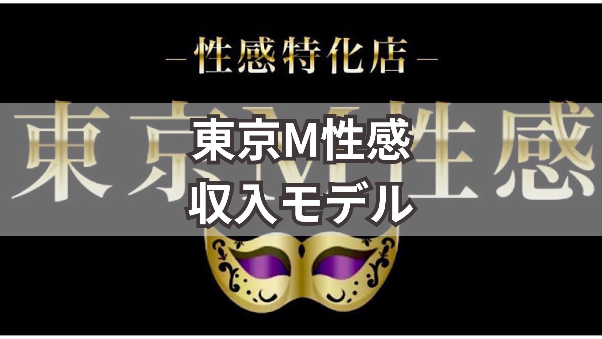 東京M性感 収入モデル